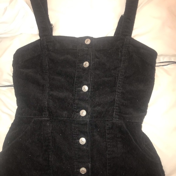 Black velvet overall dress ✨ - Picture 3 of 3
